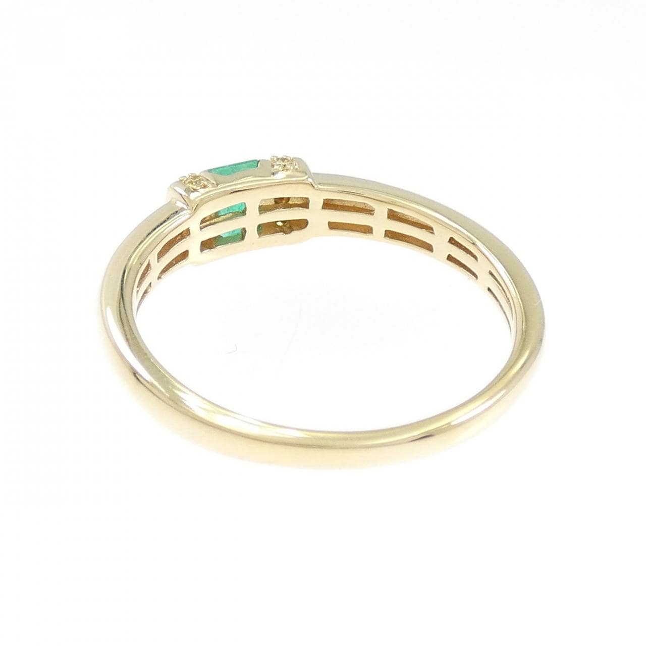 K18YG エメラルド リング 0.15CT