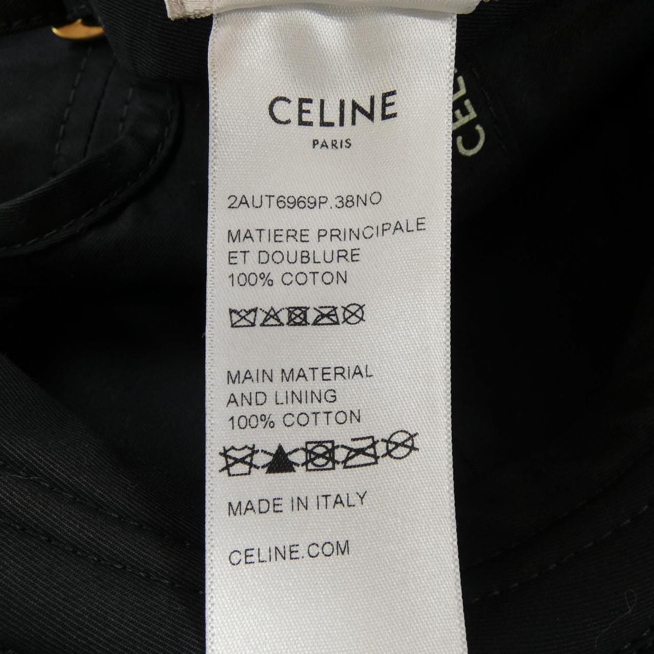 セリーヌ CELINE トリオンフベースボールキャップ 2AUT6969P キャップ
