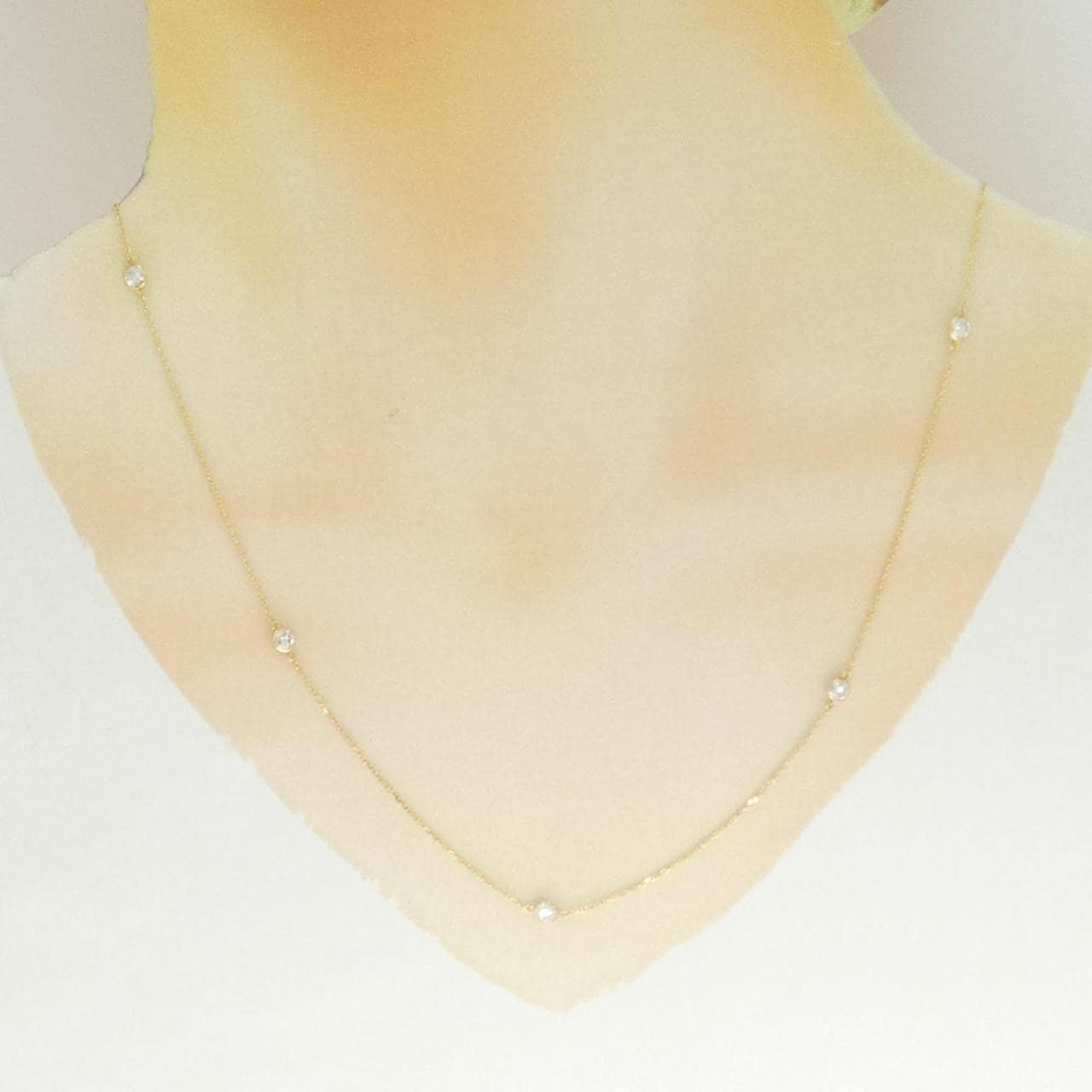 K18YG ダイヤモンド ネックレス 0.50CT