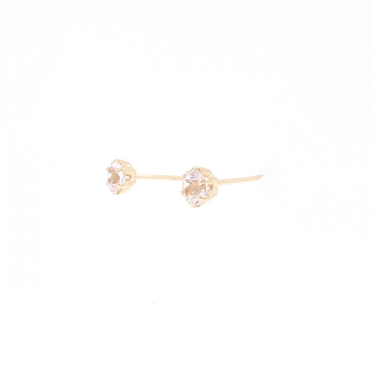 K18PG ベリル ピアス 0.32CT