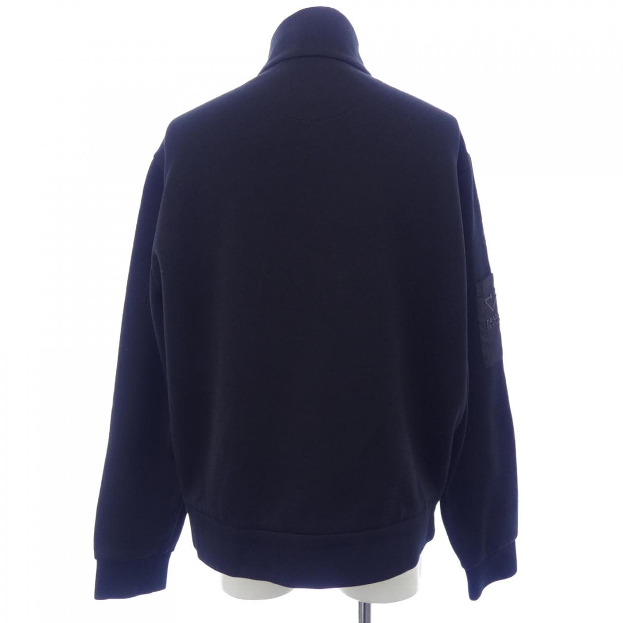 プラダ PRADA トライアングルロゴ ナイロンディテールフリースジャケット UJL189 S212 1YFJ ブルゾン
