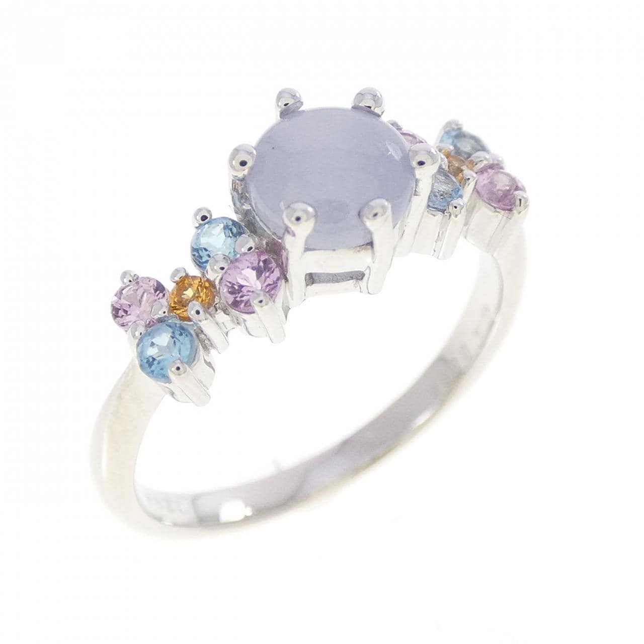 K18WG スターサファイヤ リング 0.896CT