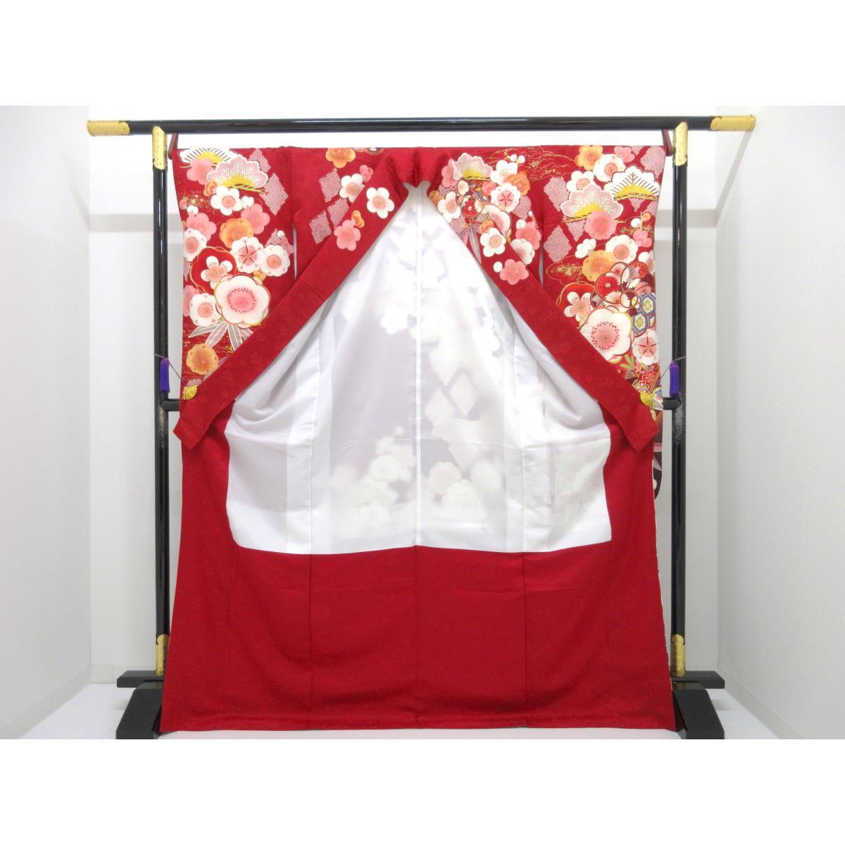 振袖　友禅金彩加工　刺繍入りボカシ染