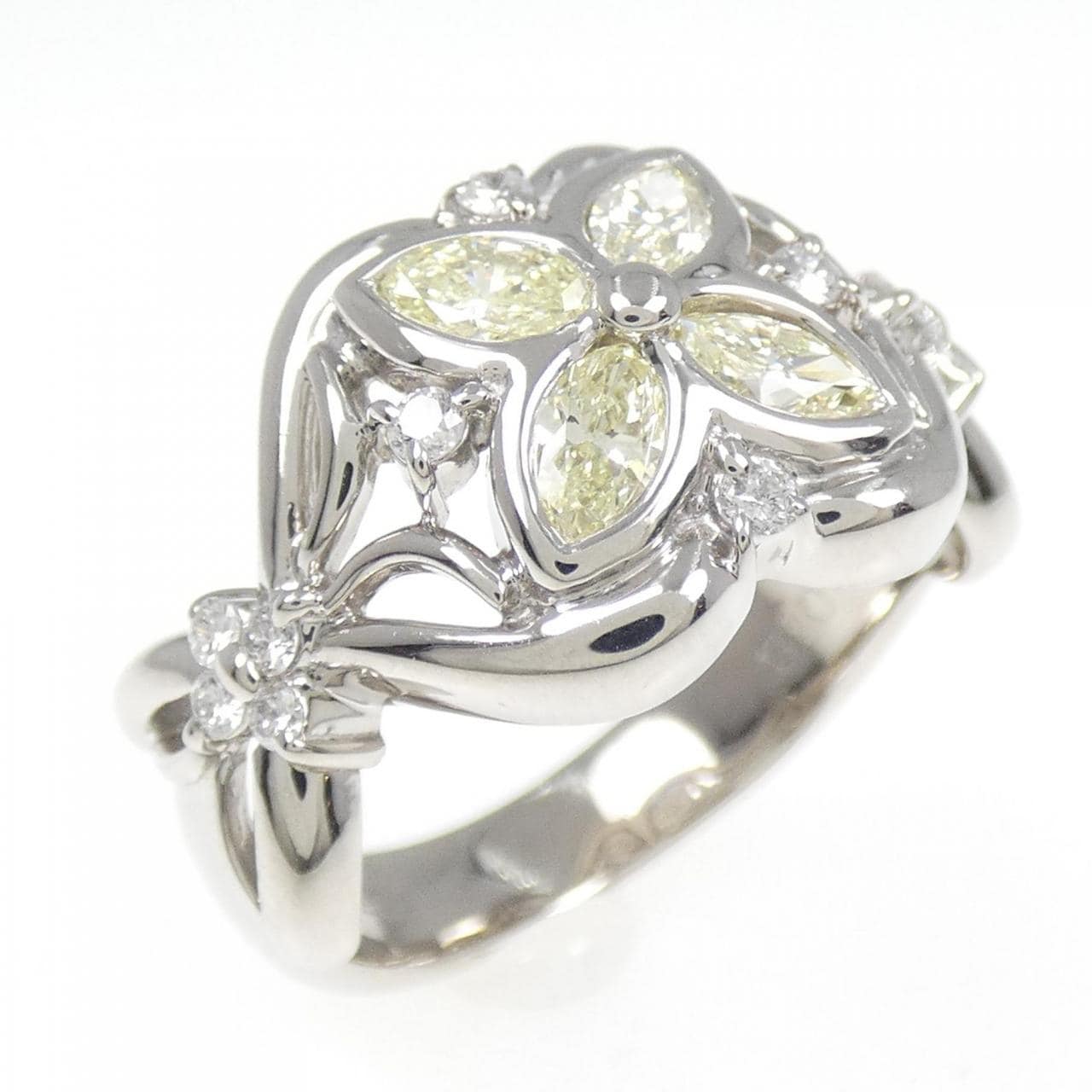 PT フラワー ダイヤモンド リング 0.55CT
