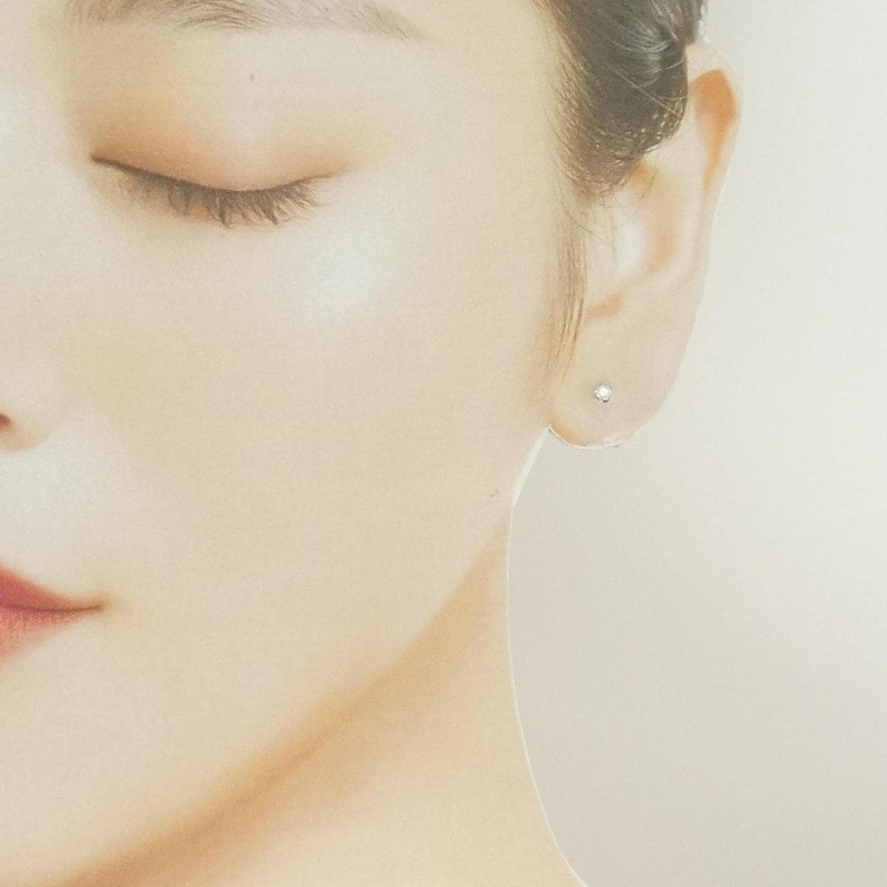 PT900 ダイヤモンド ピアス 0.10CT