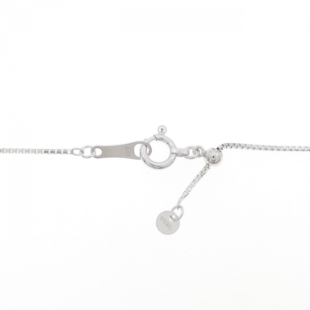 K18WG 白蝶パール ネックレス 13.1mm