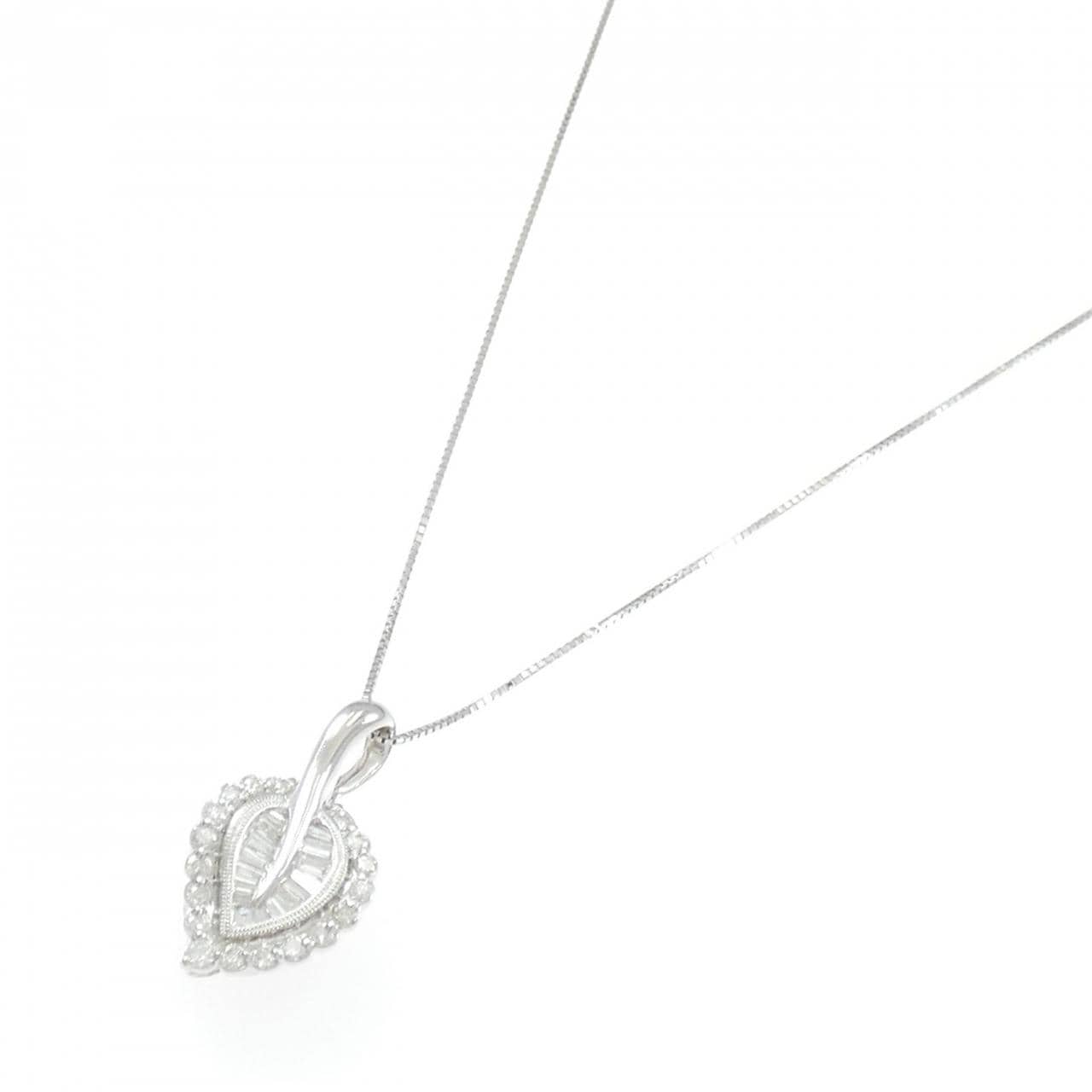 K18WG ダイヤモンド ネックレス 0.70CT