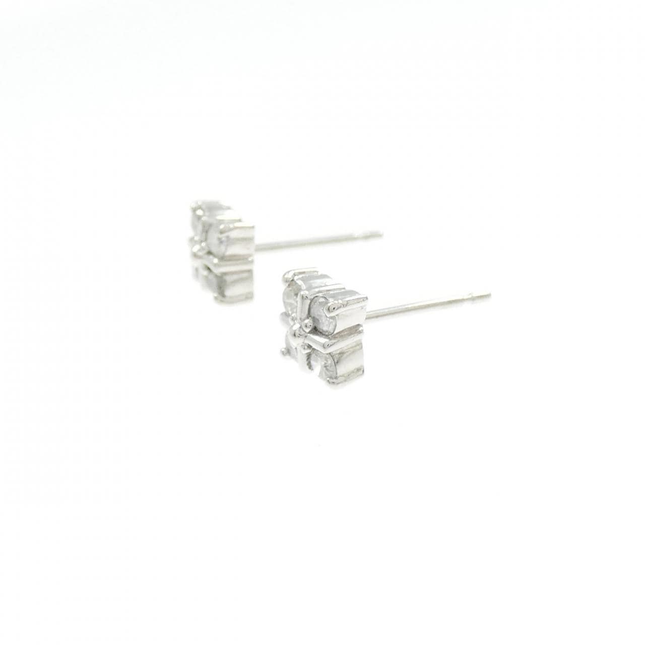 PT900 ダイヤモンド ピアス 0.30CT
