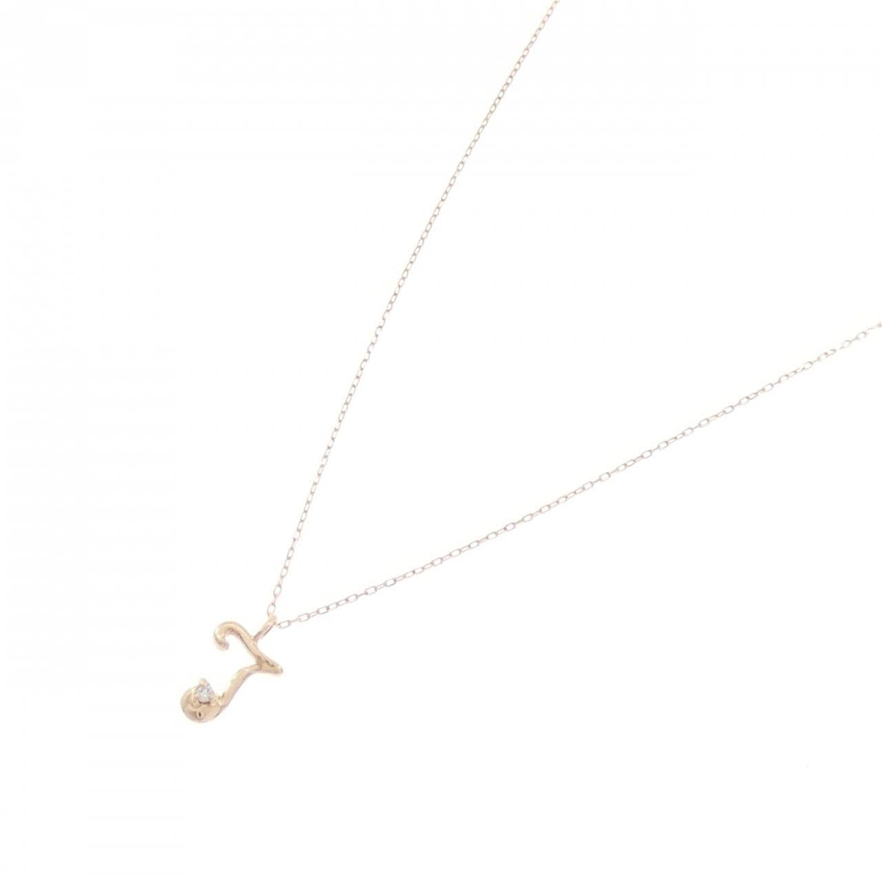 K10PG ダイヤモンド ネックレス 0.01CT