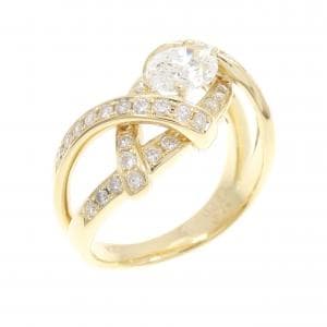 K18YG ダイヤモンド リング 0.850CT