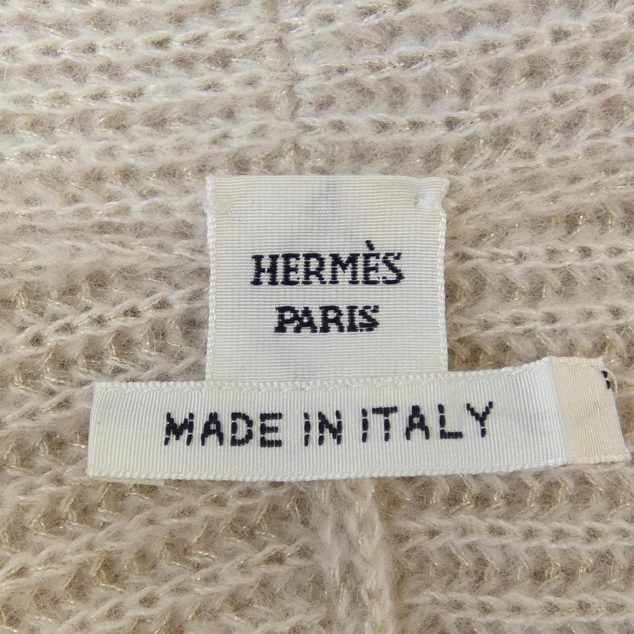 エルメス HERMES LES TAMBOURS FINESSE 3H2840D1 ツイルレーヌ ロングカーディガン