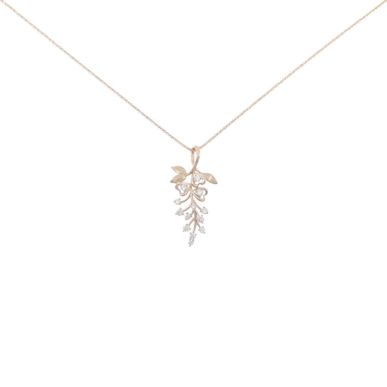 K18PG ダイヤモンド ネックレス 0.27CT