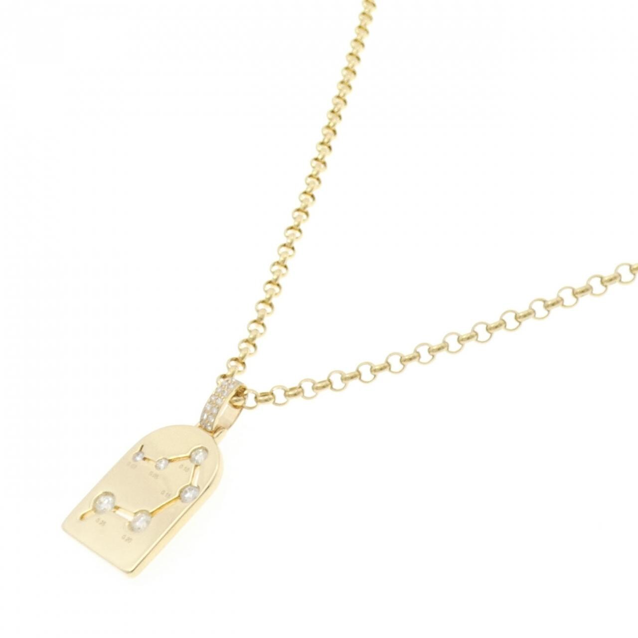 750YG/K18YG ダイヤモンド ネックレス 0.78CT