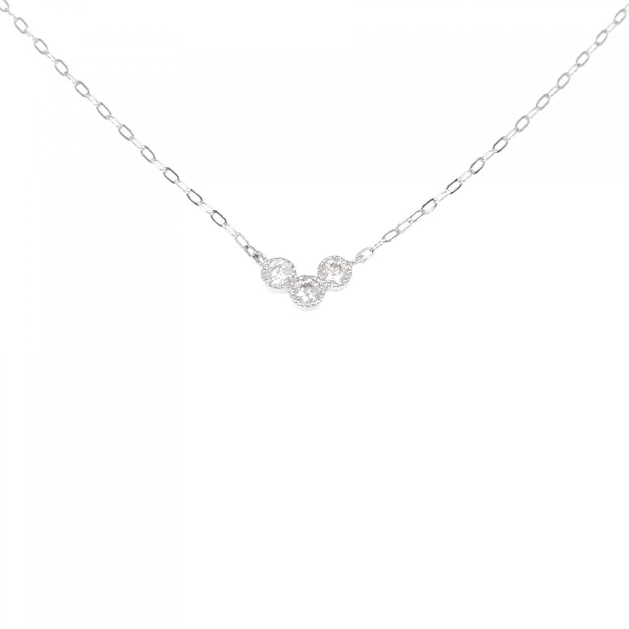 [BRAND NEW] PT Diamond Necklace 0.10CT