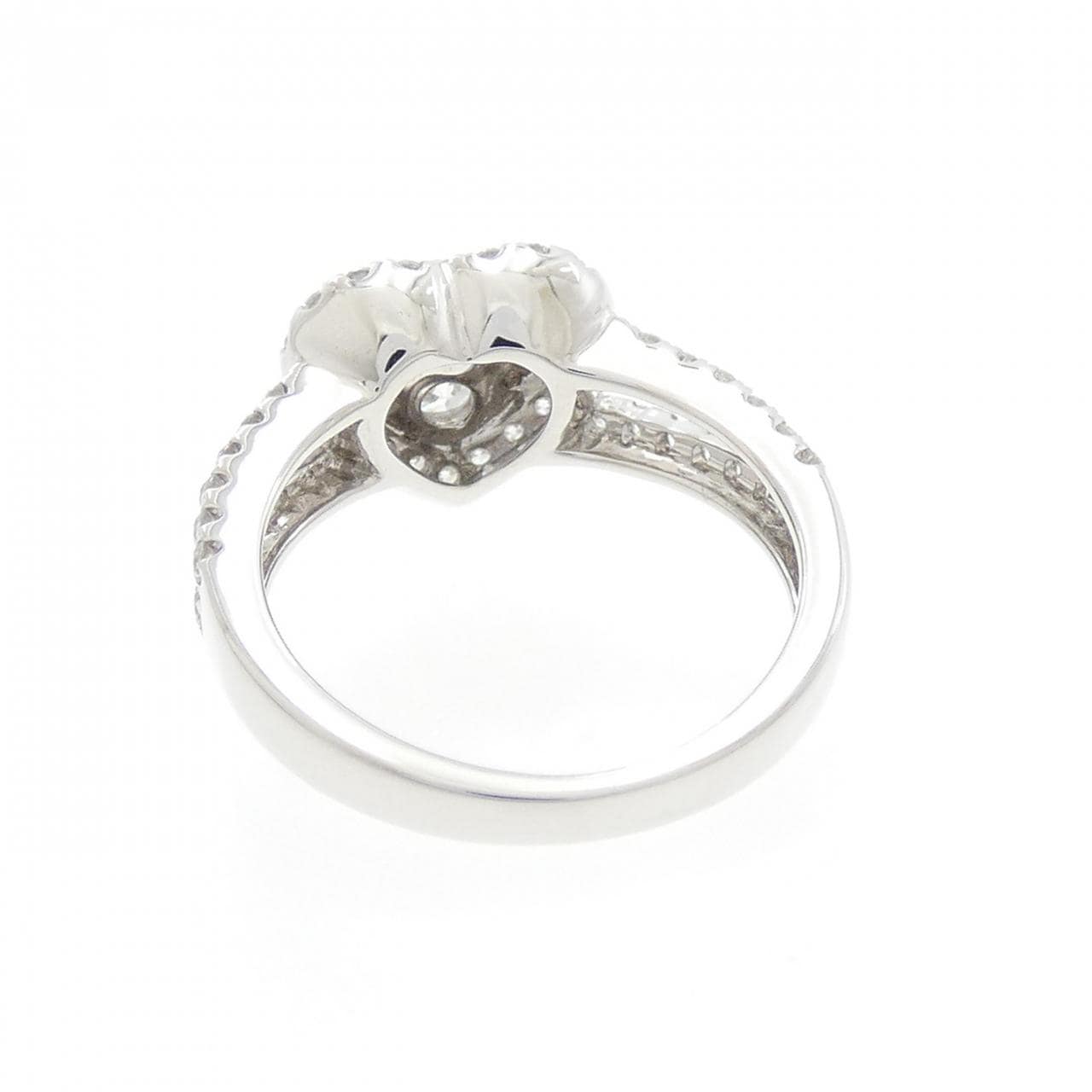 750WG ハート ダイヤモンド リング 0.96CT
