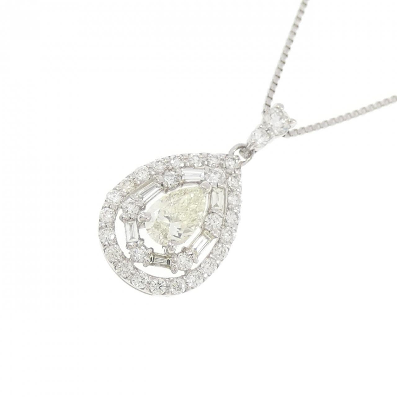 【新品】PT900/PT850 ダイヤモンド ネックレス 0.50CT