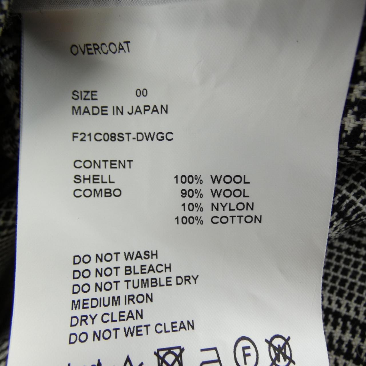 オーバーコート OVERCOAT F21C08ST-DWGC コート