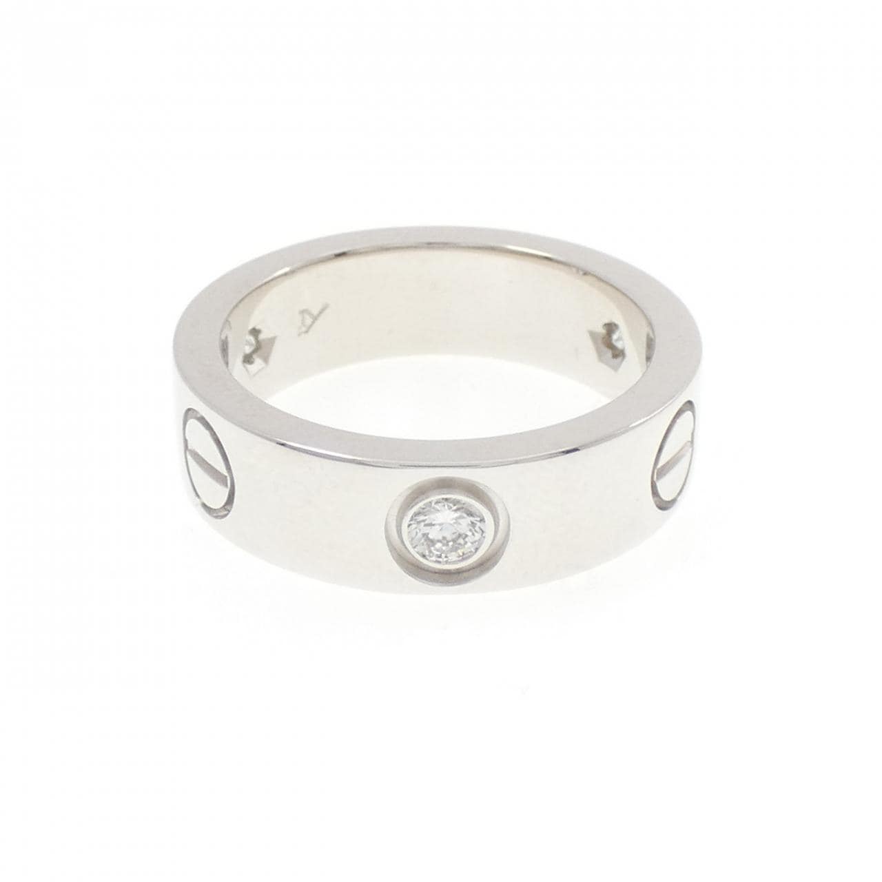 カルティエ ラブ ハーフダイヤ リング