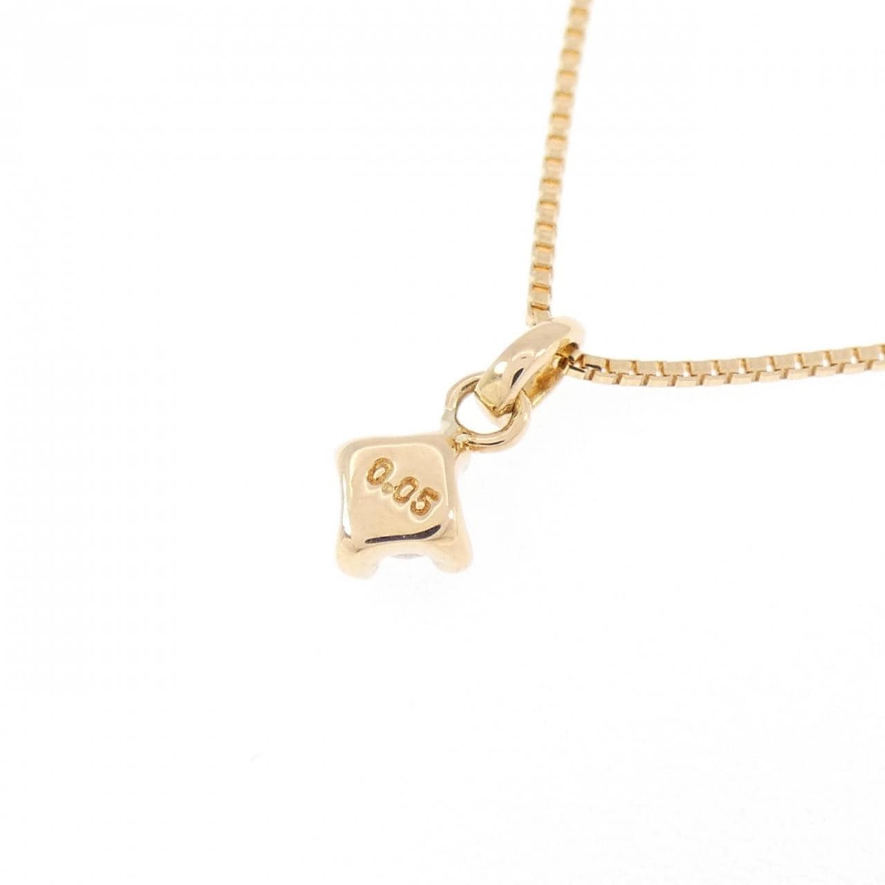 アガット ダイヤモンド ネックレス 0.05CT