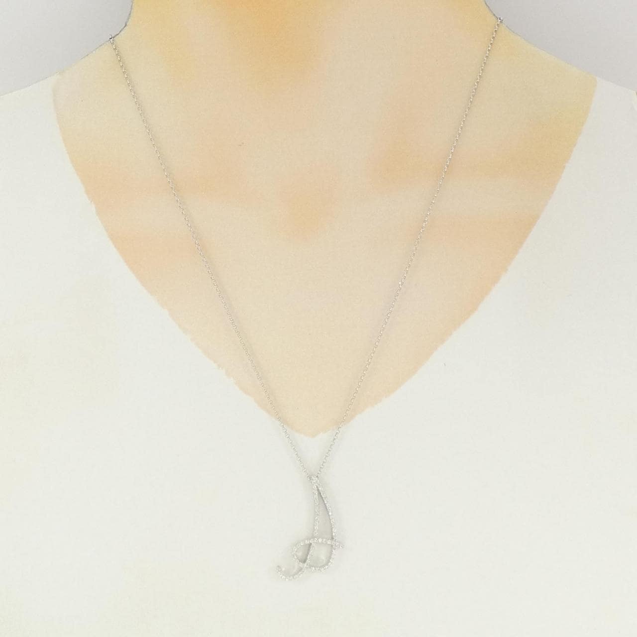 ポンテヴェキオ イニシャル ネックレス 0.34CT