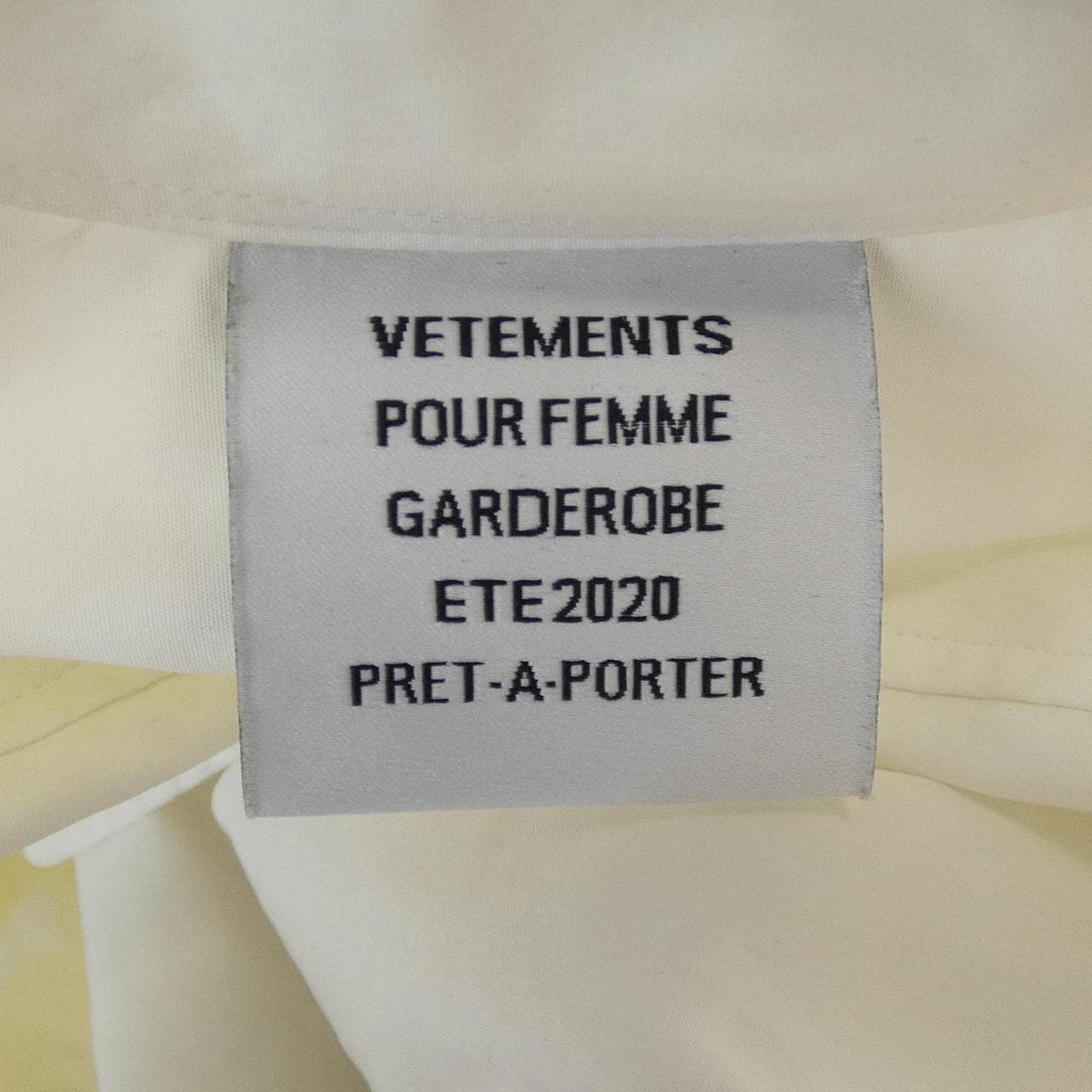 ヴェトモン VETEMENTS SS20SH281 シャツ