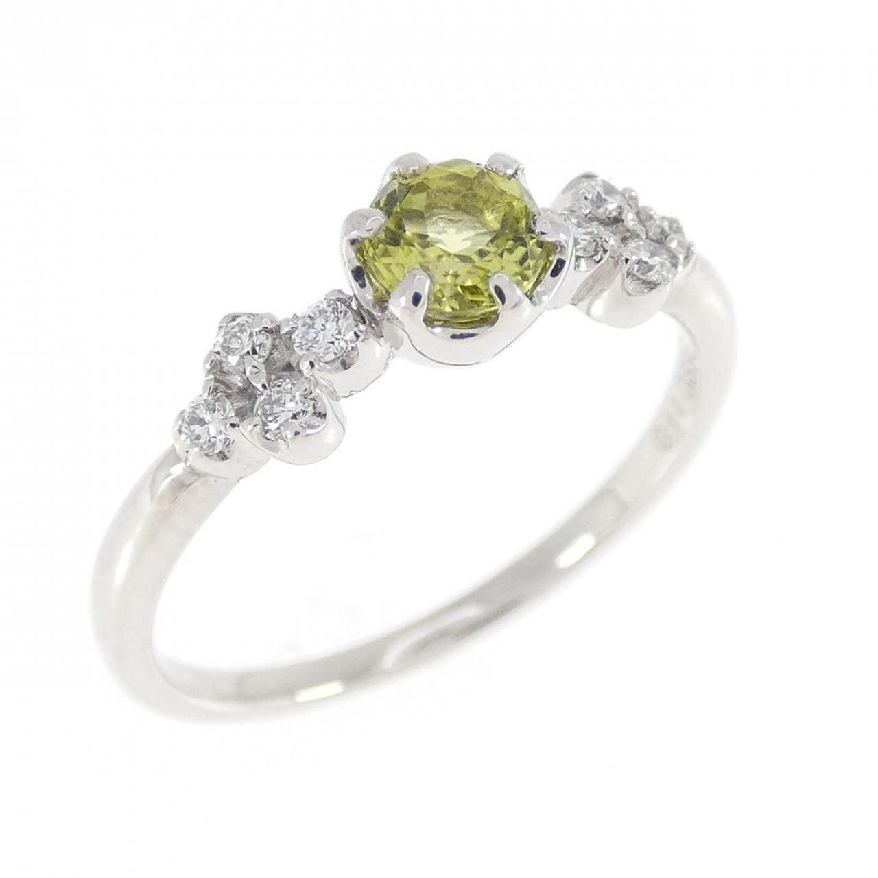 PT900 ペリドット リング 0.336CT