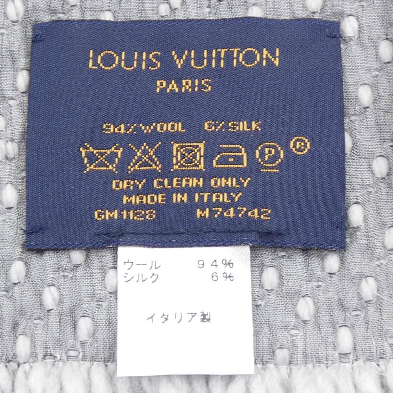 ルイヴィトン LOUIS VUITTON ロゴマニア M74742 MUFFLER