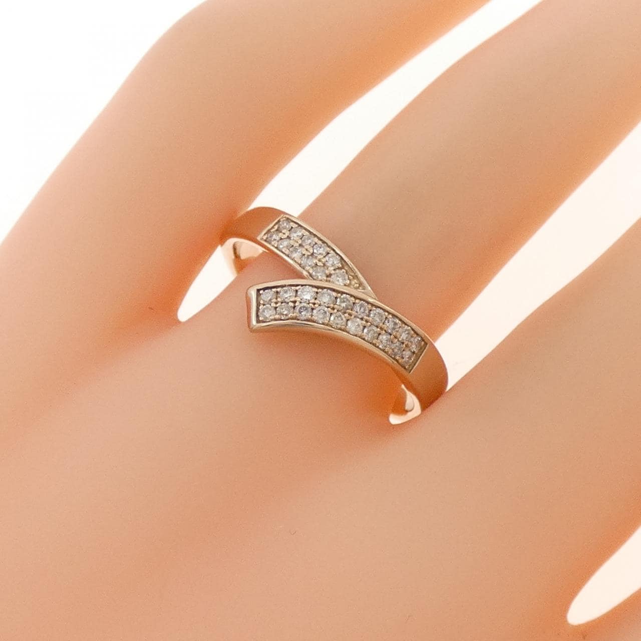 K18PG ダイヤモンド リング 0.21CT