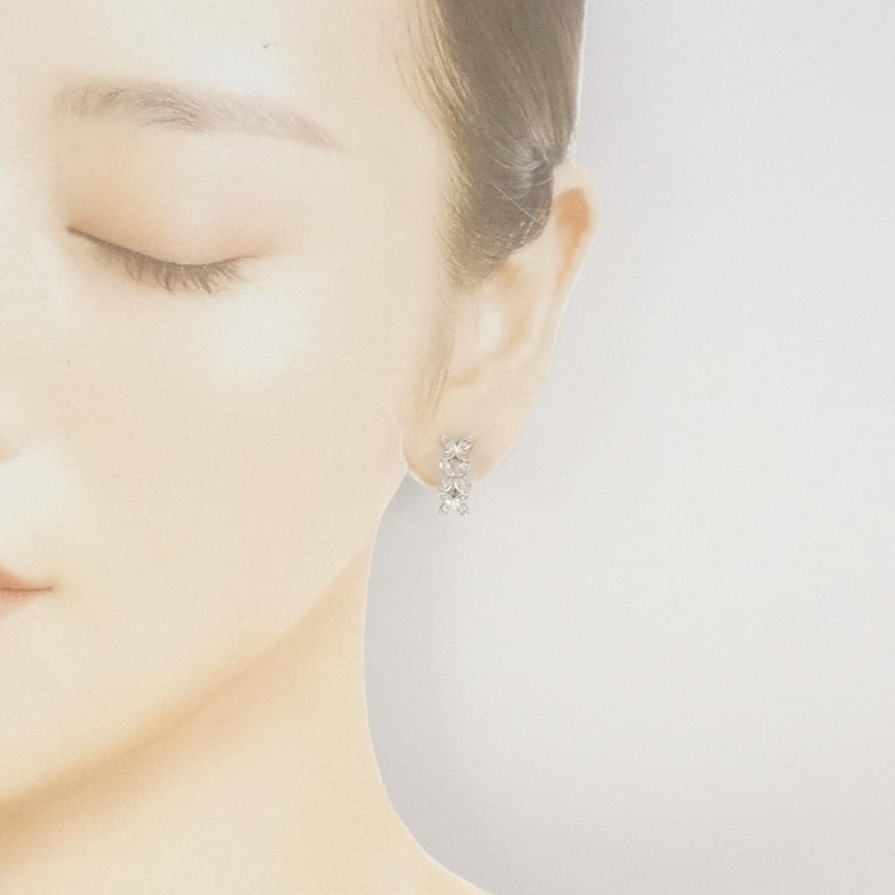 ミキモト ダイヤモンド イヤリング 0.16CT