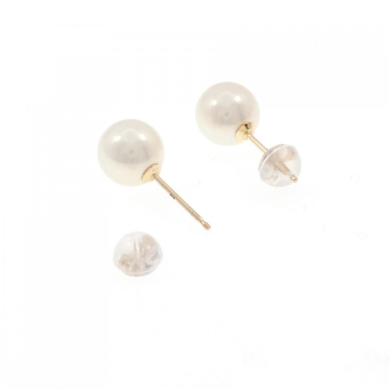 K18PG アコヤパール ピアス 7.9mm