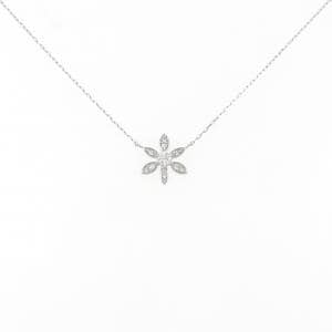 [BRAND NEW] PT Flower Diamond Necklace 0.15CT