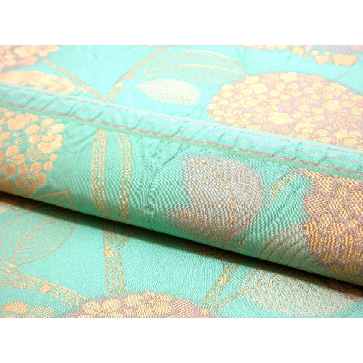 【未使用品】袋帯　しじら織　全通柄