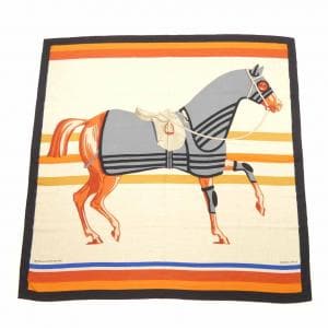 エルメス HERMES CHEVAL A LA COUVERTURE H243345S カレジェアン140 ショール