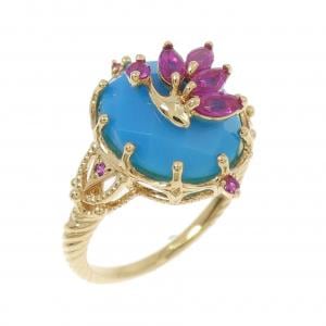 K18YG ターコイズ リング