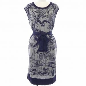 エルメス HERMES FLAMINGO PARTY *77-7709. ワンピース