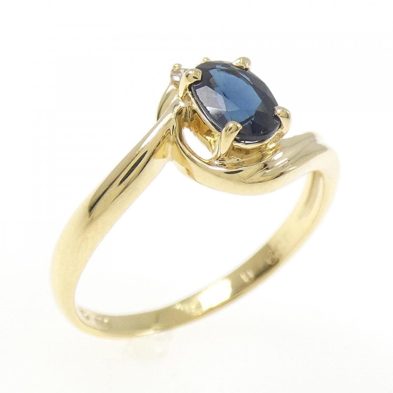 K18YG サファイヤ リング 0.59CT