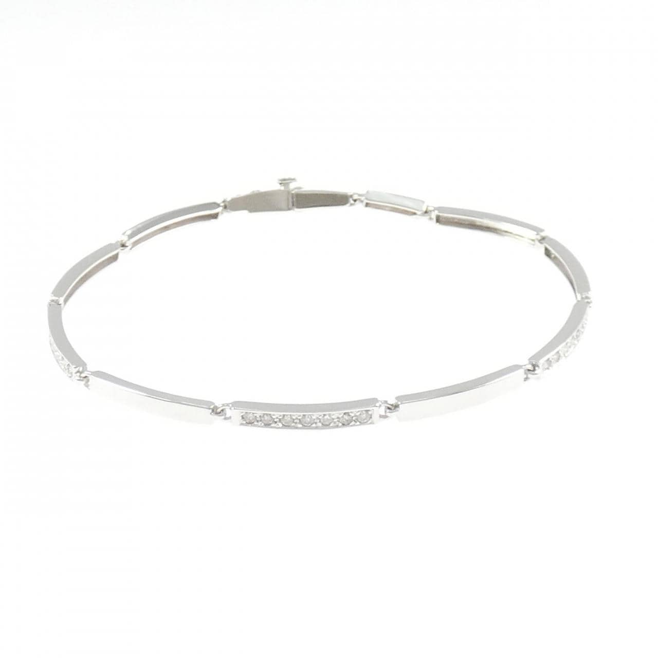 K18WG ダイヤモンド ブレスレット 0.30CT
