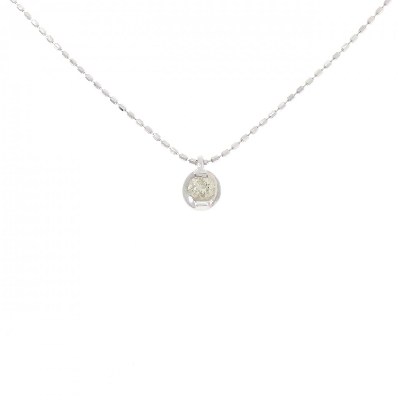 K10WG ダイヤモンド ネックレス 0.10CT