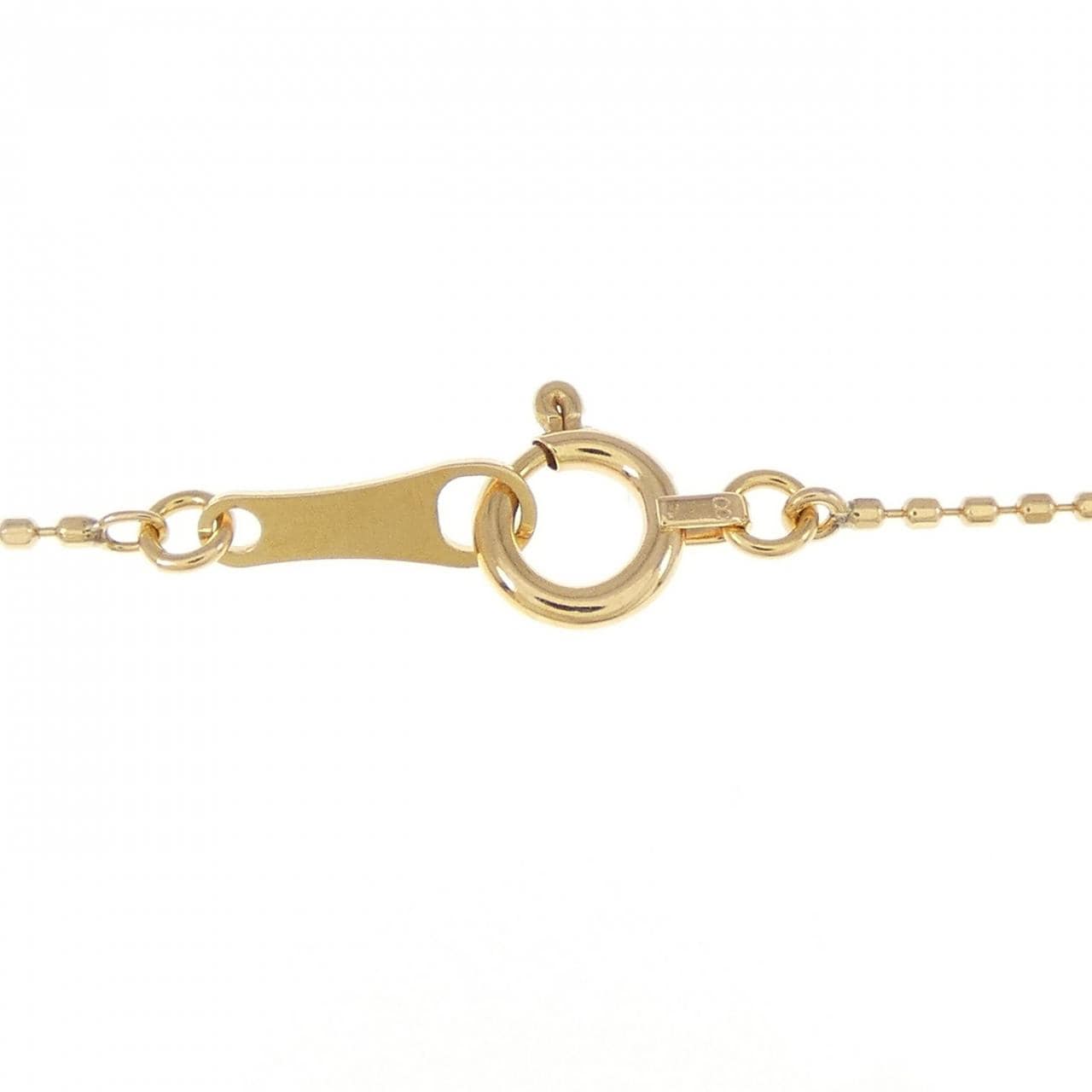 K18PG/K18YG フラワー ダイヤモンド ネックレス 0.30CT