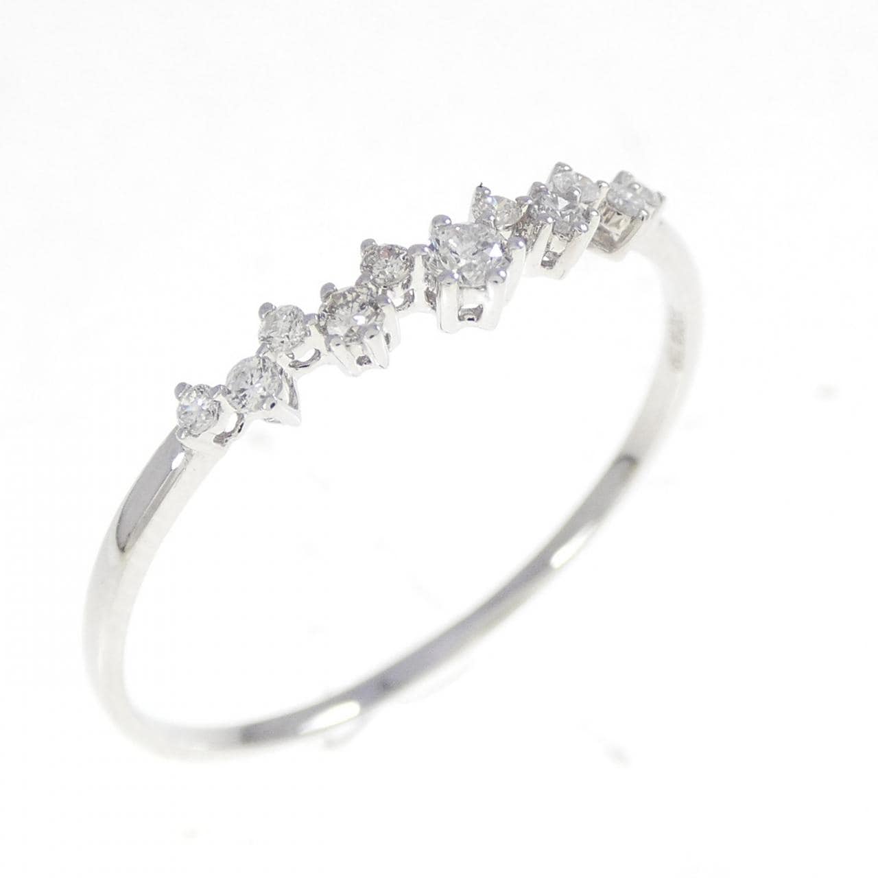 750WG ダイヤモンド リング 0.162CT