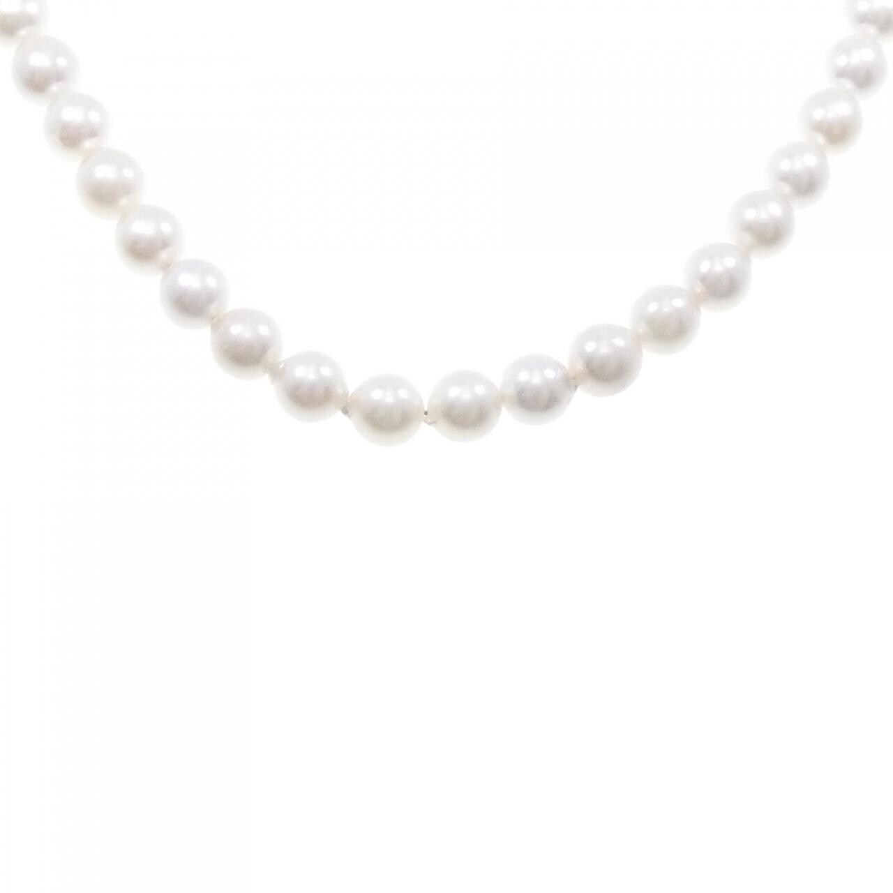 [BRAND NEW] Silver Clasp Akoya Pearl Necklace 7-7.5mm