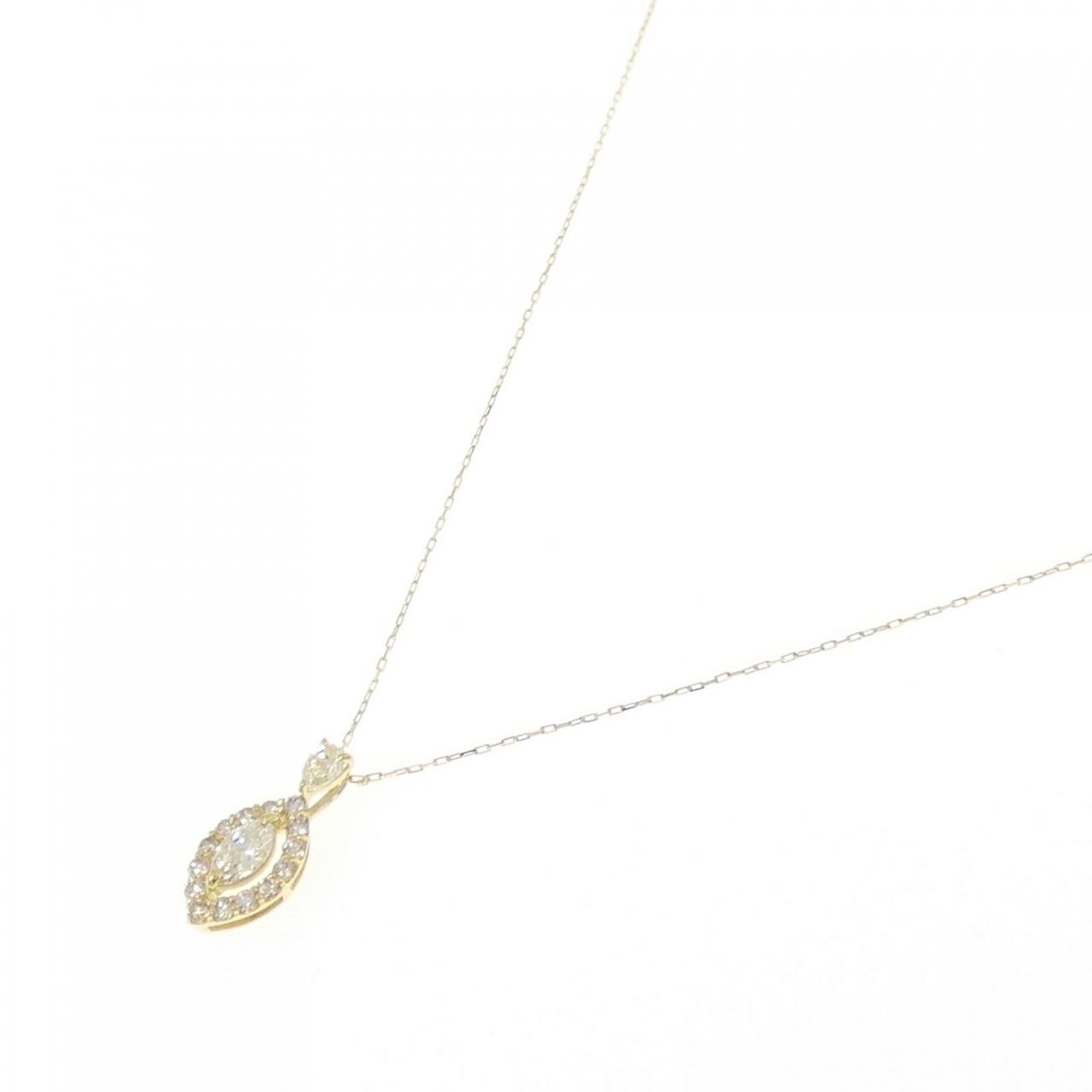 【新品】K18YG ダイヤモンド ネックレス 0.35CT