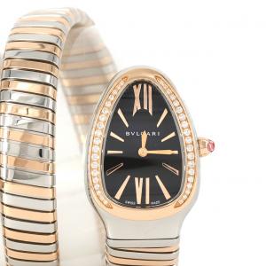 ブルガリ セルペンティトゥボガス Mサイズ PGコンビ/D SP35SPG/SP35BSPGD.2T SSxPG クォーツ