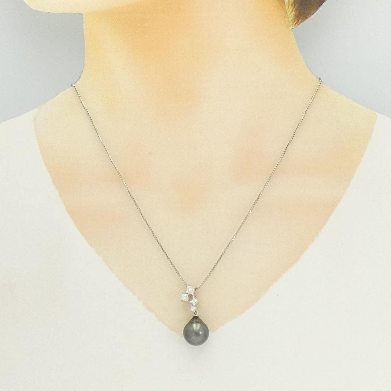 タサキ 黒蝶パール ネックレス