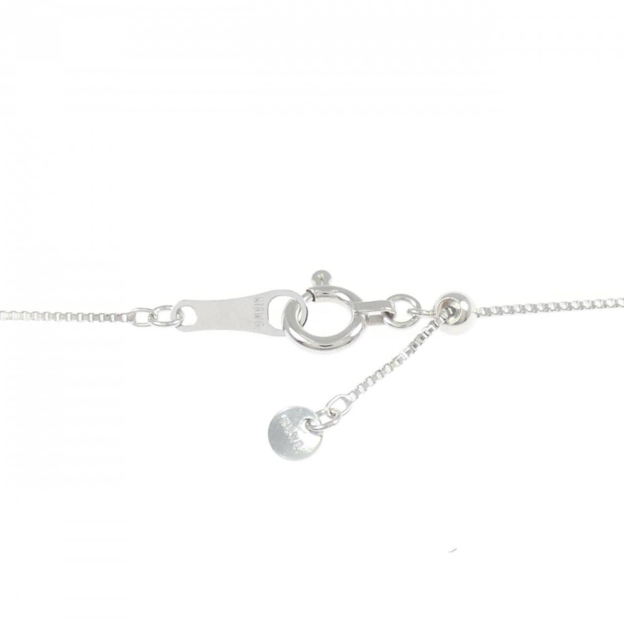 K18WG ハート ダイヤモンド ネックレス 0.40CT
