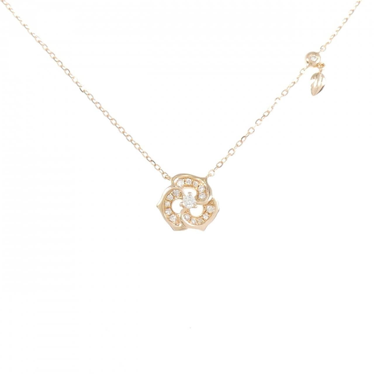 750PG ダイヤモンド ネックレス 0.10CT