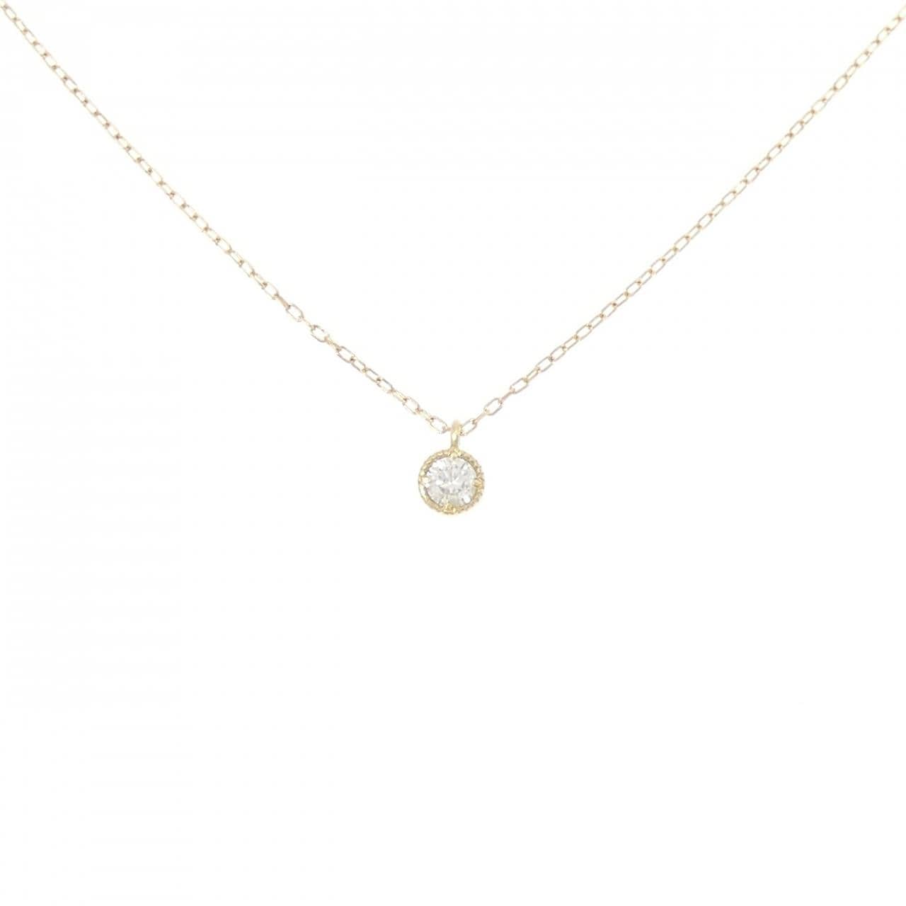 K18YG ダイヤモンド ネックレス 0.10CT