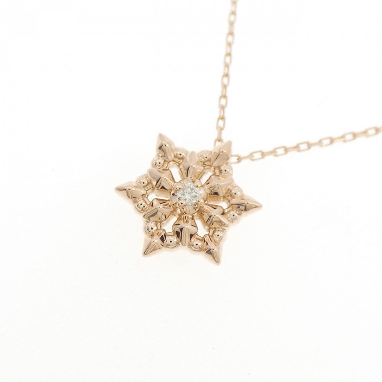 K10PG ダイヤモンド ネックレス 0.01CT