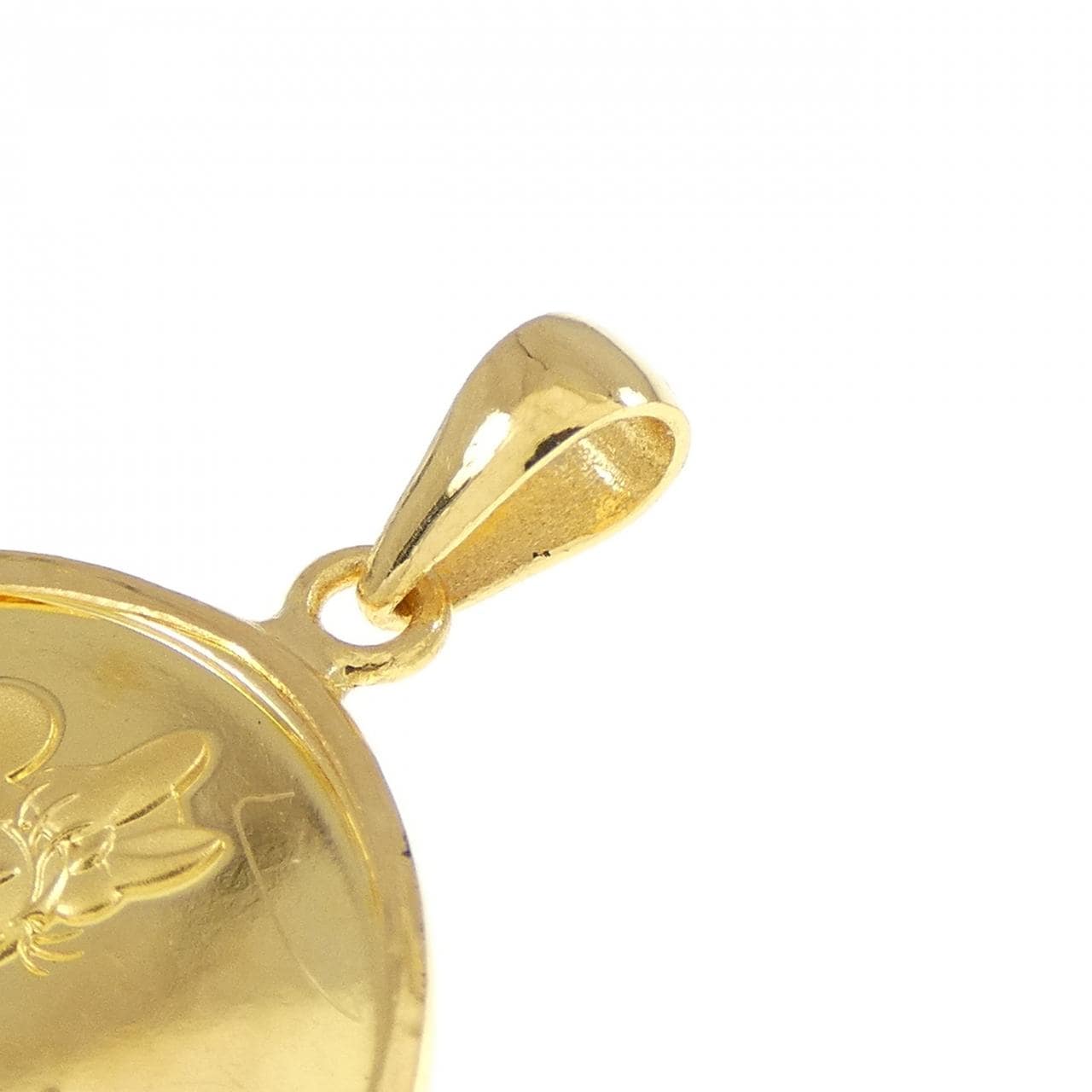 K24YG(枠) コイン ペンダント