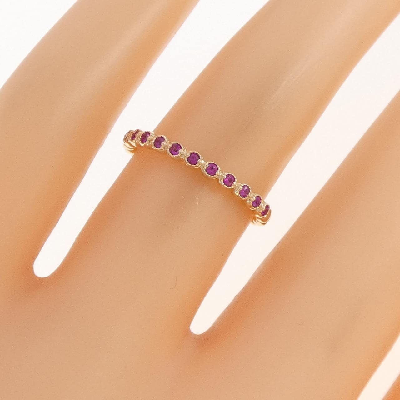 K10YG ルビー リング 0.08CT